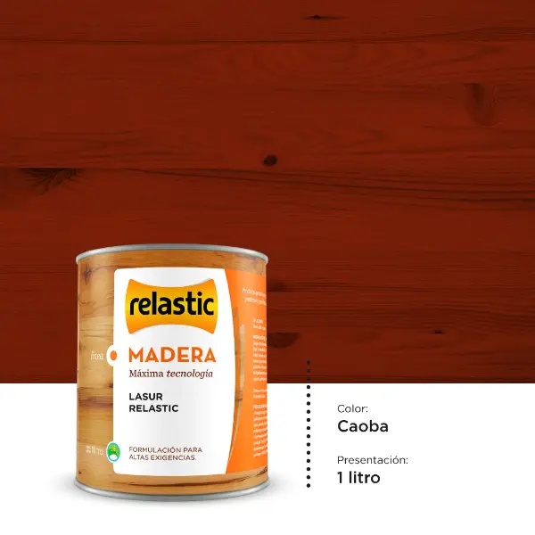 [LCA1] Lasur Protector para Madera (Caoba, 1 Litro)