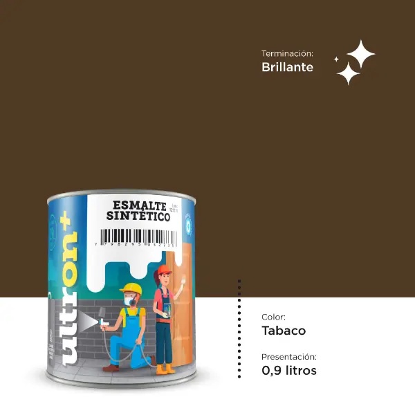 [UT1] Ultron Esmalte Sintetico (Tabaco, 0.9 Litro)
