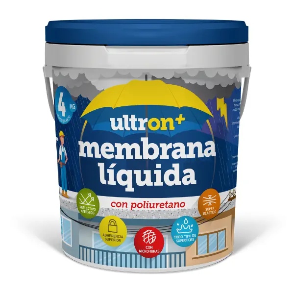 [UMT4] Ultron Membrana Liquida con Poliuretano (Teja, 4 Kgs)